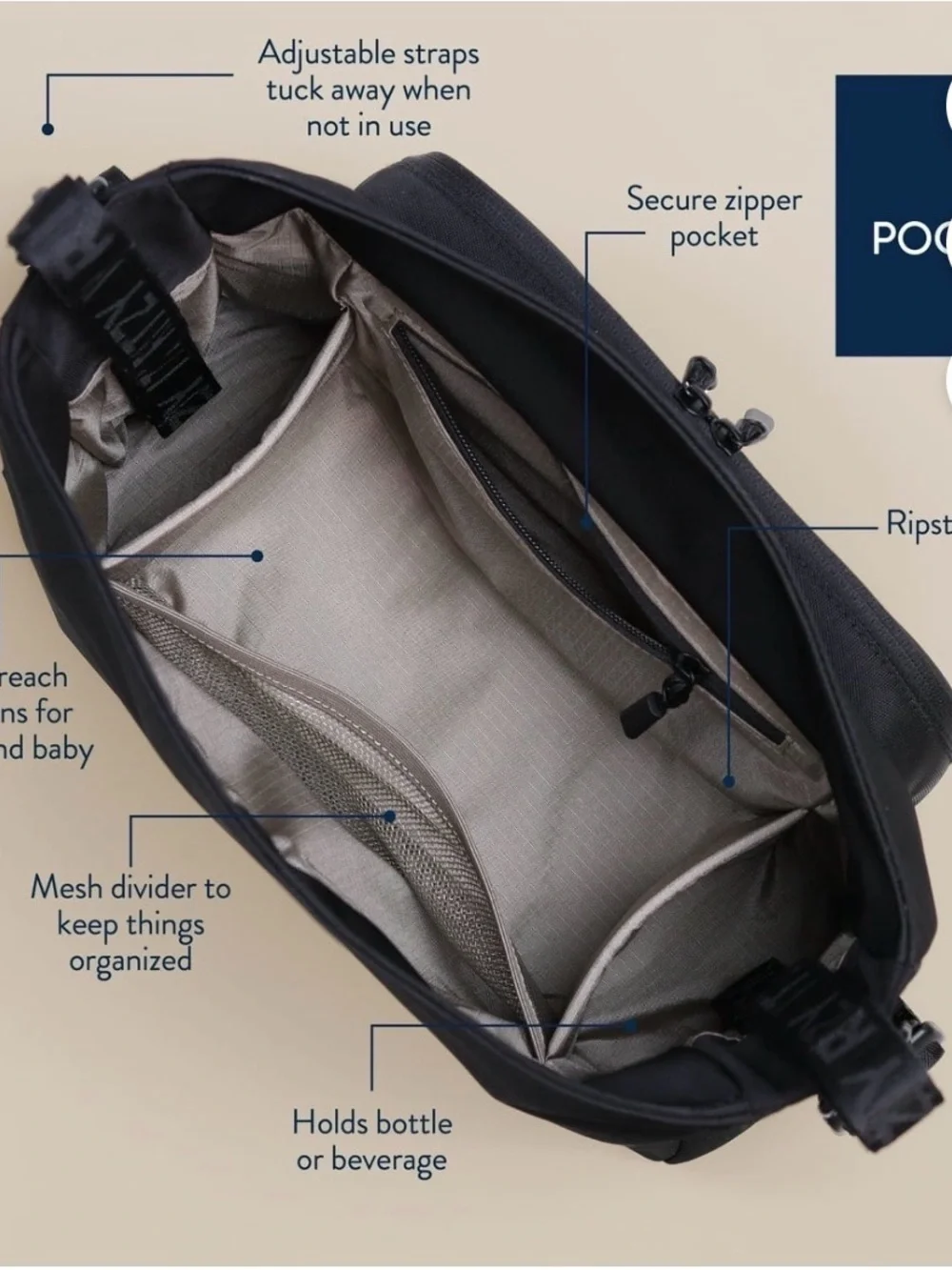 Itzy Ritzy Belong Cargo Caddy™ Black